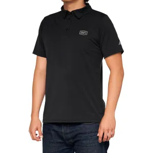 100% Corpo Polo Shirt - Black/Gray