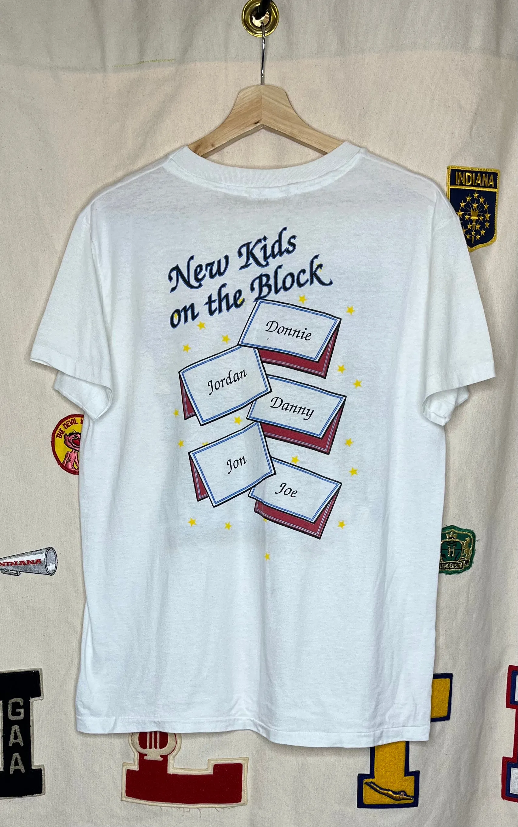 1989 New Kids on the Block White T-Shirt: M