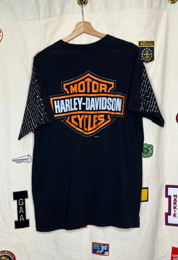 1995 Harley-Davidson Brick AOP T-Shirt: L