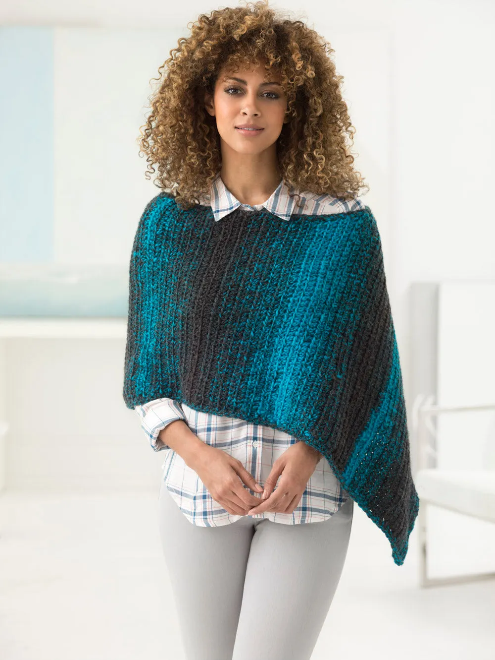 2 Ball Poncho (Crochet) - Version 1