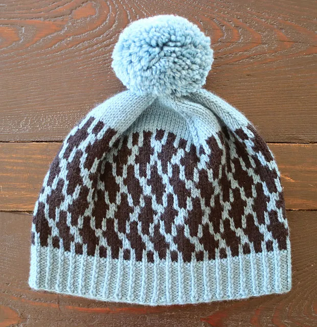 3506 Bluegum Colourwork Beanie Leaflet