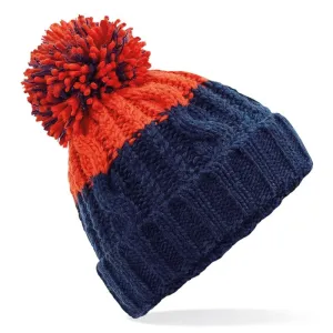 Apres Beanie | OXFORD NAVY/FIRE RED