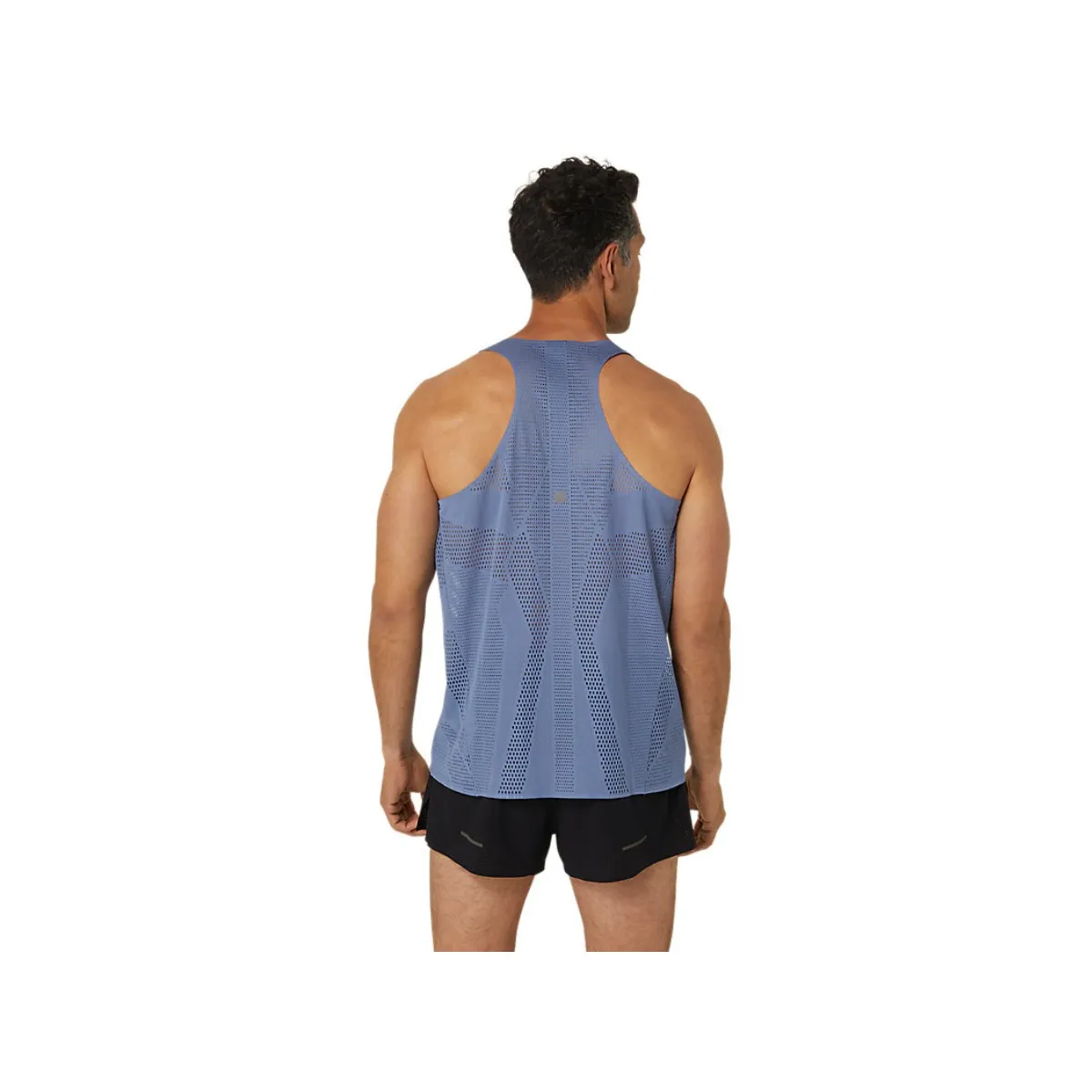 Asics Metarun Singlet Blue Sleeveless Shirt