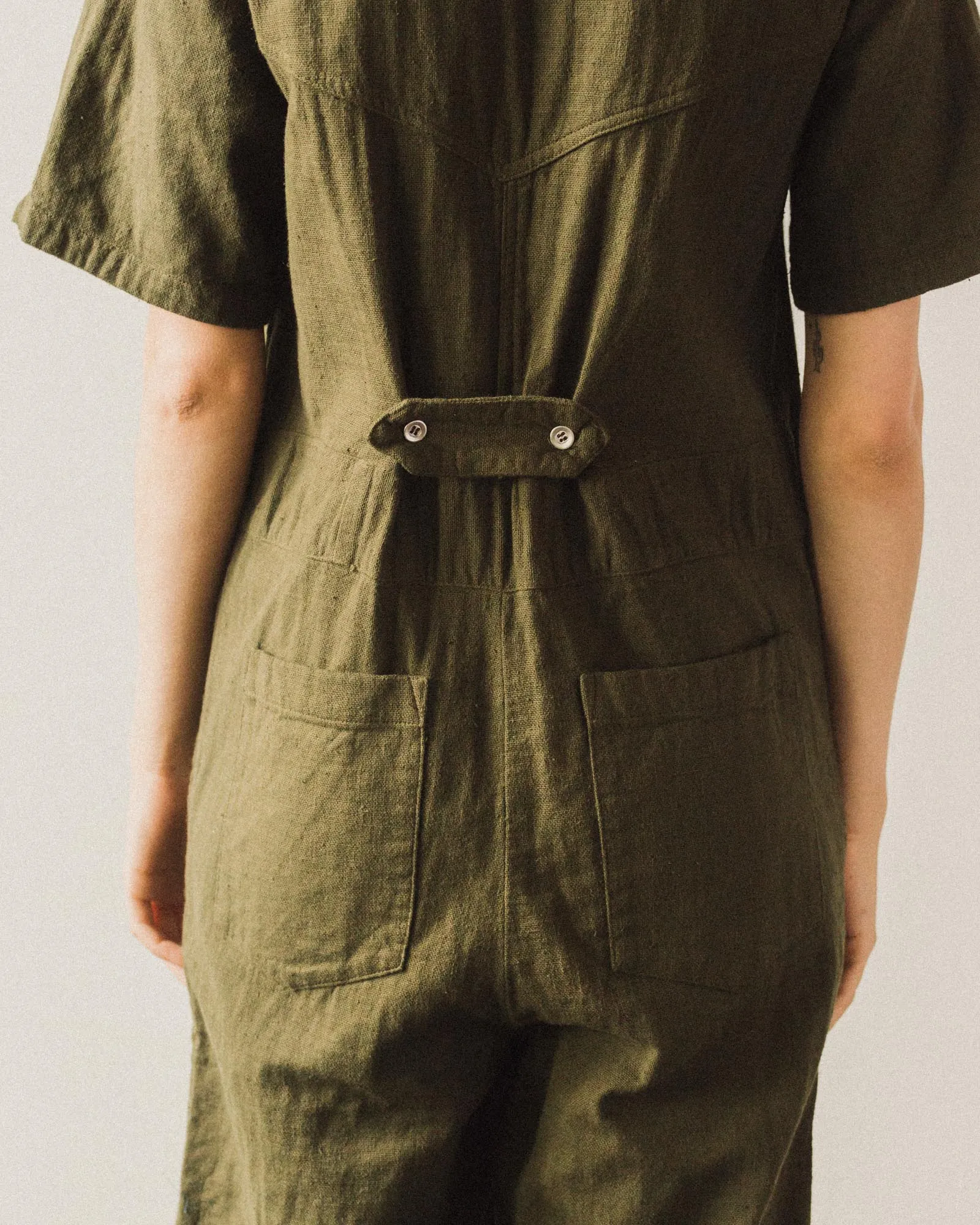 Atelier Delphine Ailuk Jumpsuit, Hunter Green