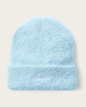 Baby Ivy Fuzzy Beanie in Glacier Blue