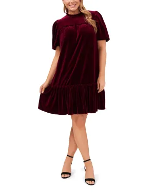 Beatrice Velvet Ruffle Dress | MAJESTICWINE