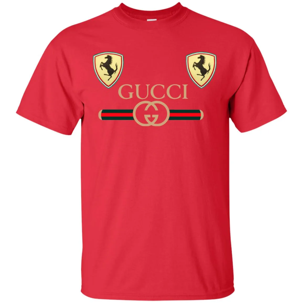 Best Gucci Ferrari New T-shirt Men Cotton T-Shirt