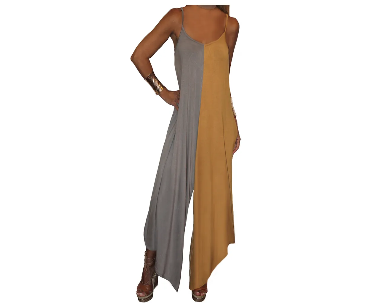 Bicolor Tuscan Sun Jumpsuit   - The St. Barth