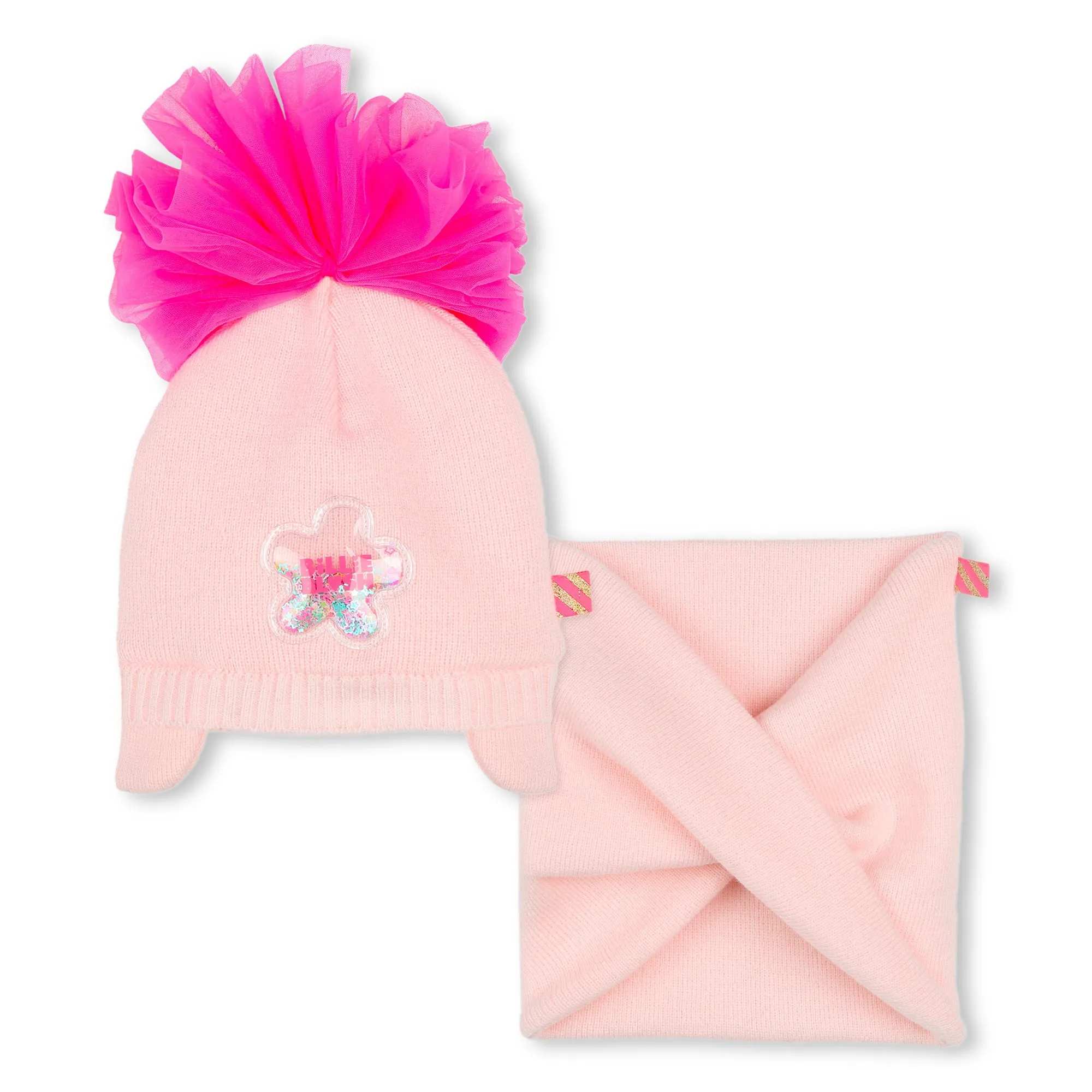 Billieblush Pull On Hat Snood - Pink Pale