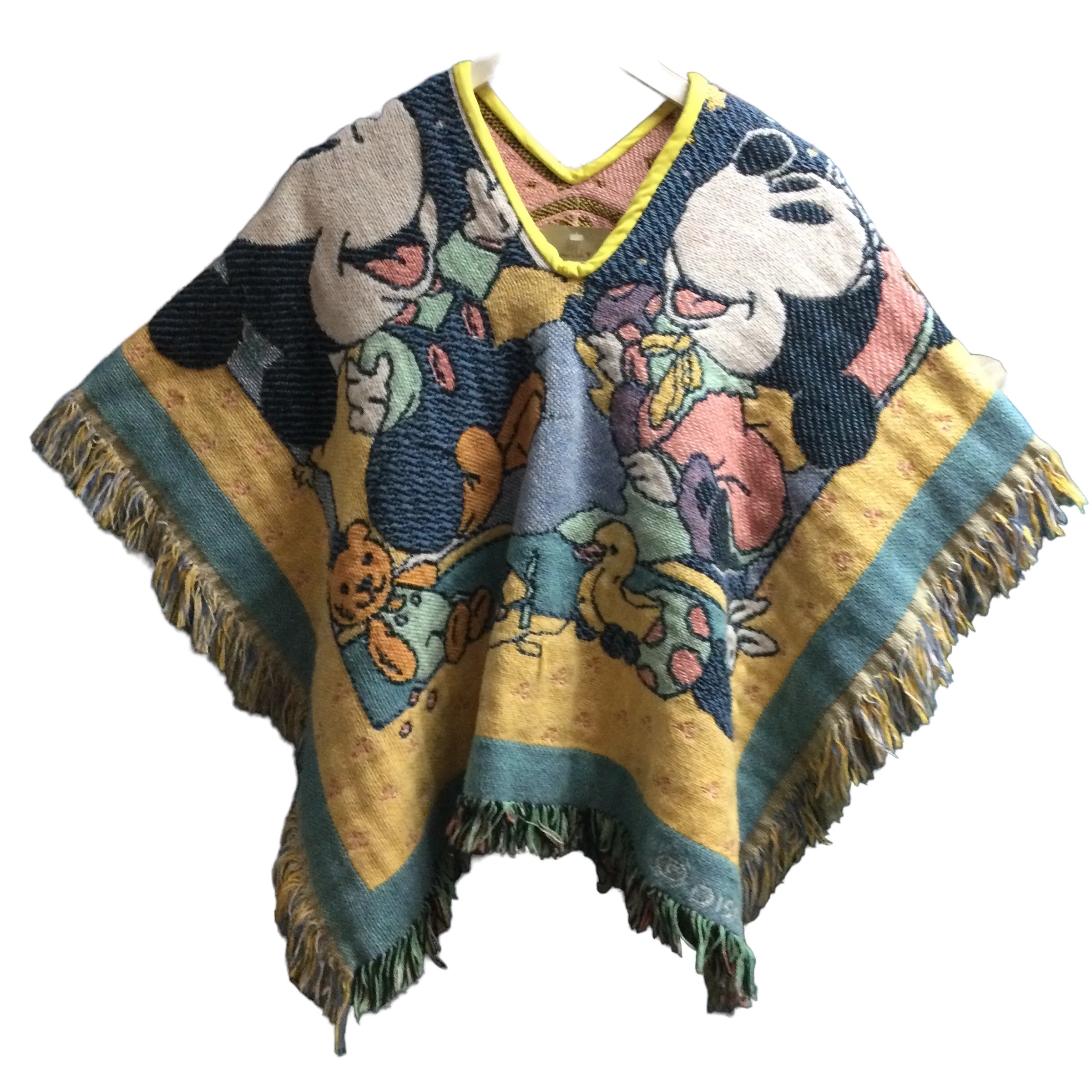 Blim Vintage Baby Mickey Reworked Poncho