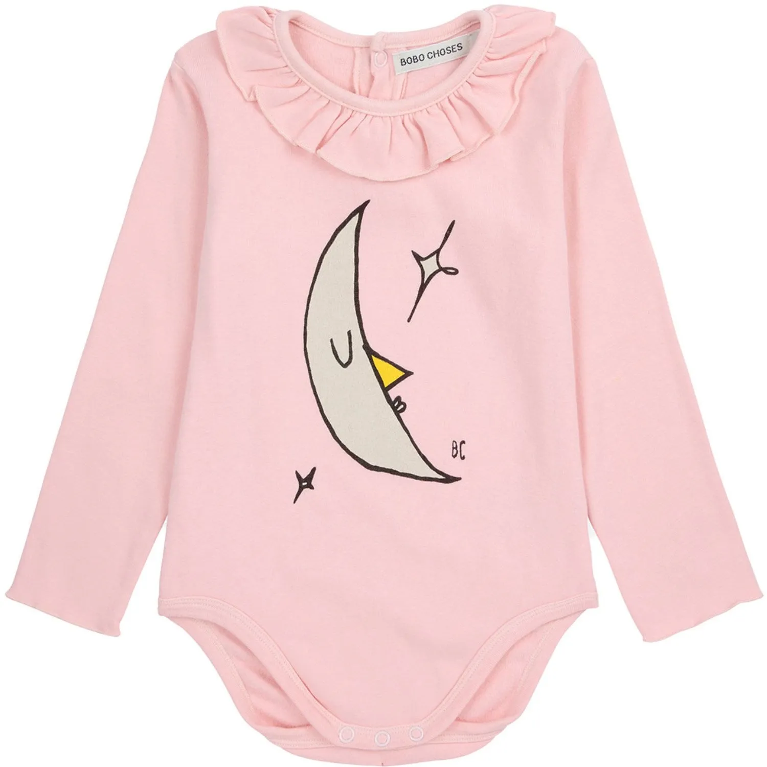 Bobo Choses Light Pink Beneath The Moon Ruffle Body