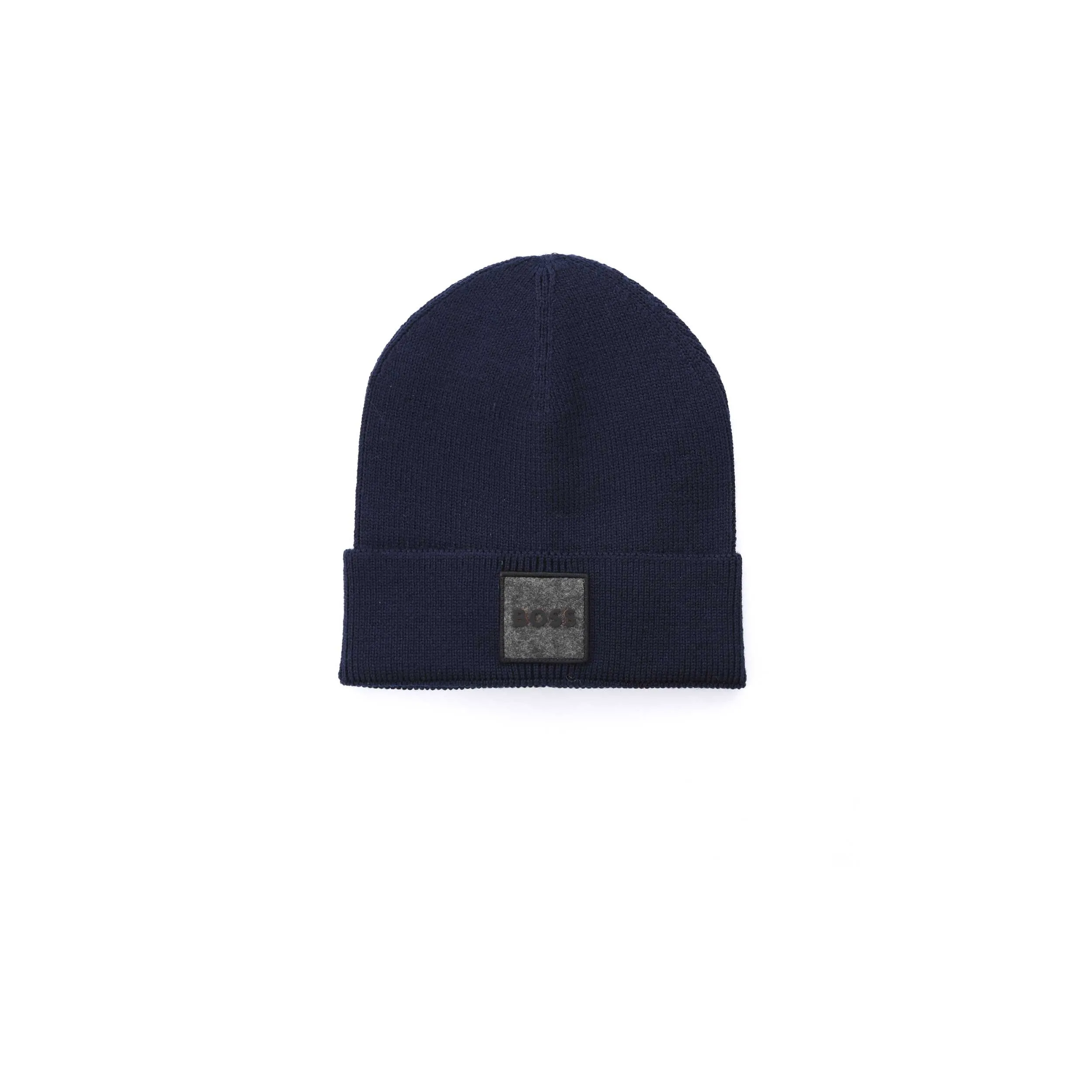 BOSS Foxxy Beanie Hat in Navy