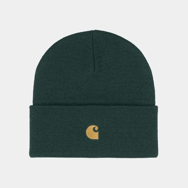 Carhartt WIP Chase Beanie - Juniper / Gold