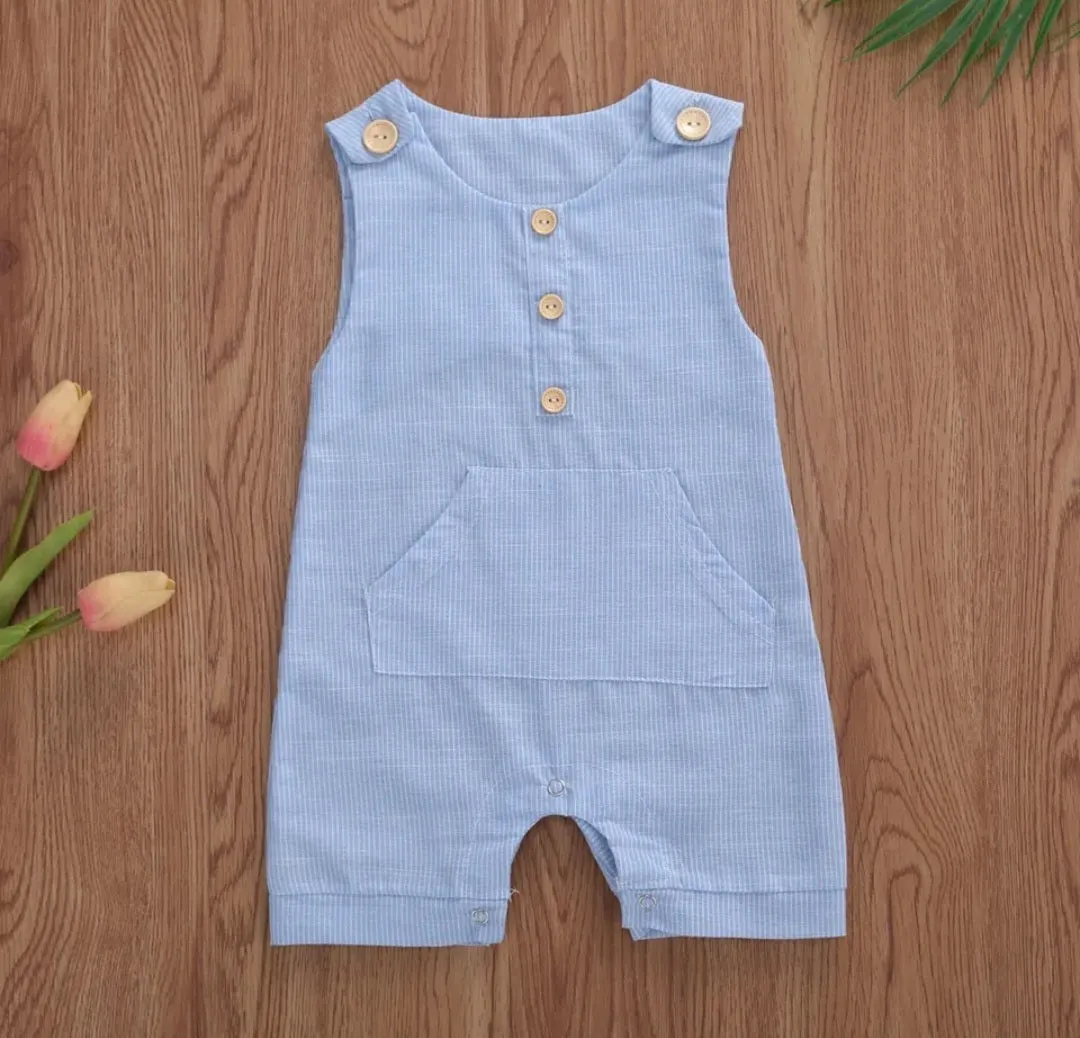 Casual Wear Boys Light Blue Jumpsuit #200086