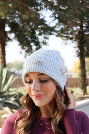 CC Pearl Bow Beanie