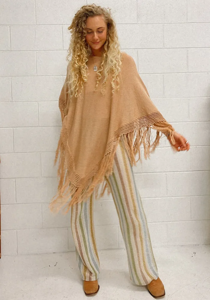 Chelsey Poncho - Sand