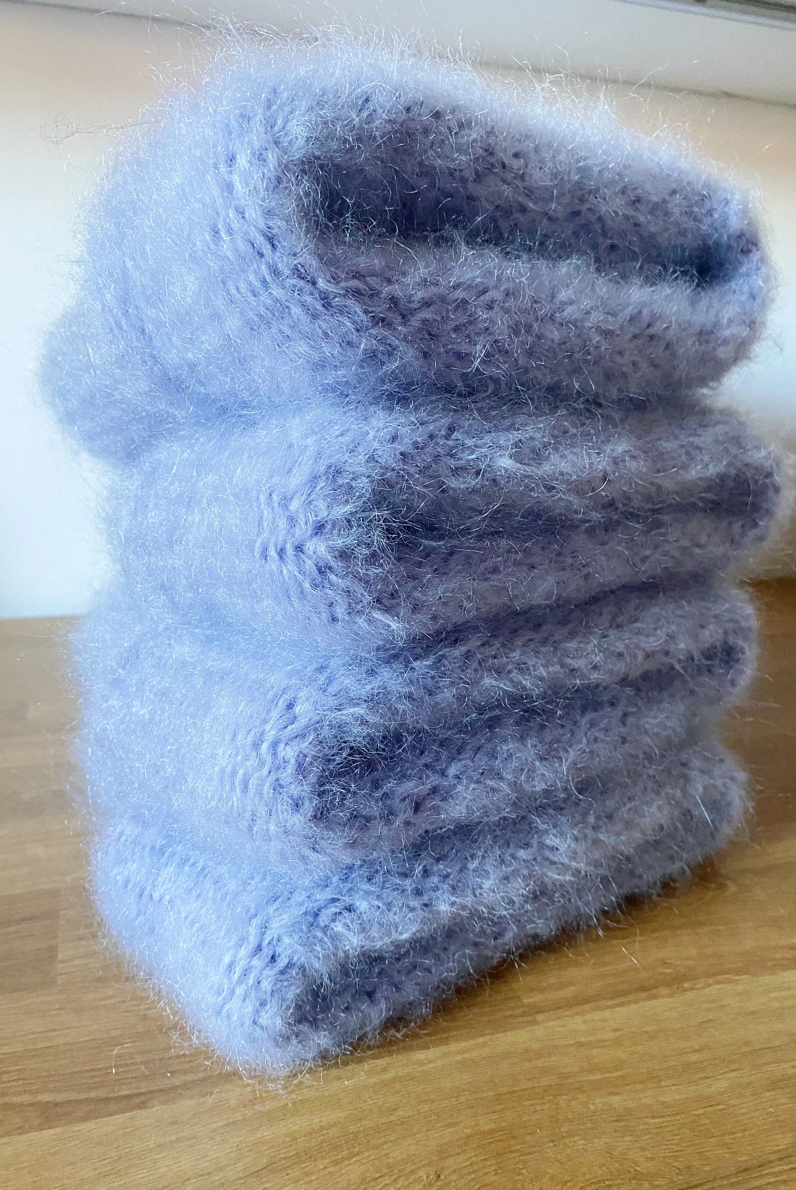 Cloud Mohair Beanie Lilac