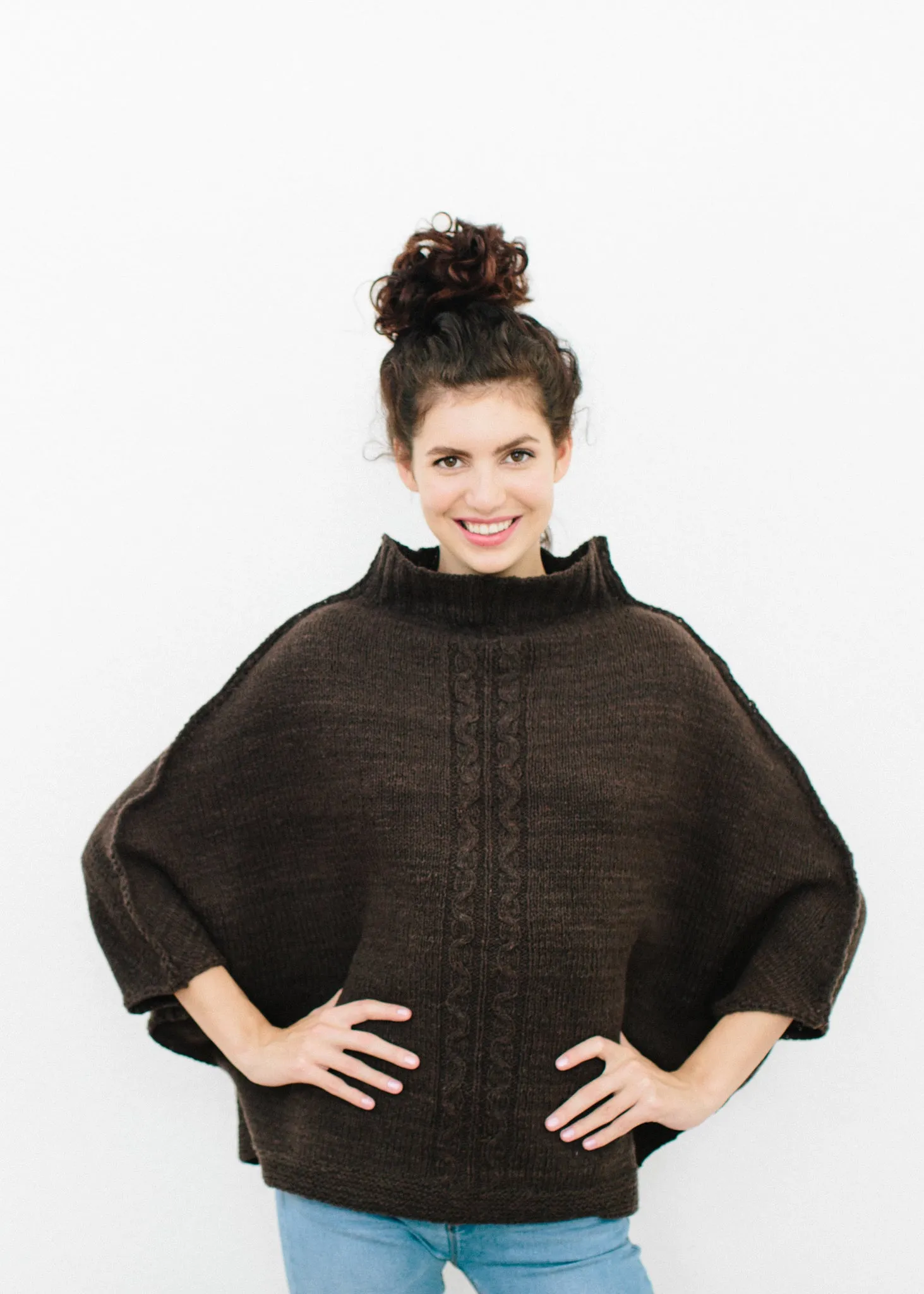 Colette Poncho Organic in Merino