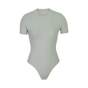 COTTON JERSEY T-SHIRT BODYSUIT | MINERAL