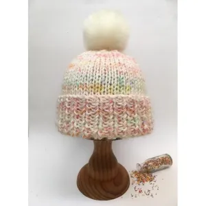 Cup Cake Beanie Knitting Pattern