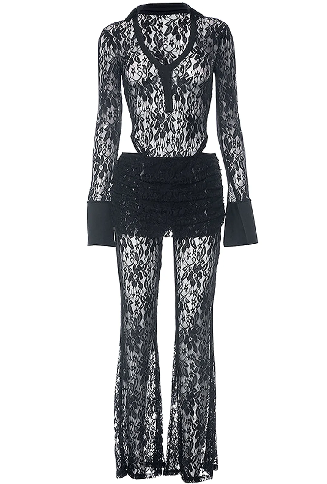 DaNIERA - LACE TWO PIECE PANT BODYSUIT