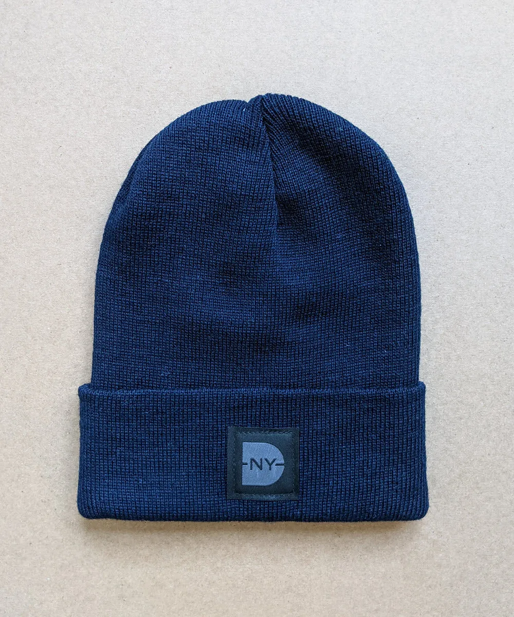 Dave&#39;s New York Iconic Logo Wool Beanie - Navy