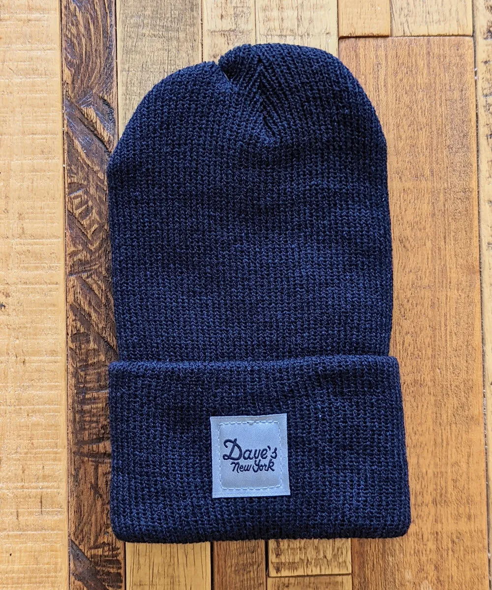 Dave&#39;s New York Kids&#39; &amp; Toddler Vintage Logo Beanie - Navy