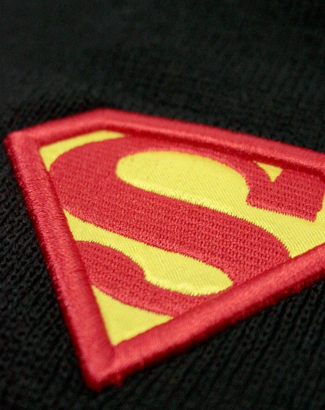 DC Comics Superman Black Beanie Hat