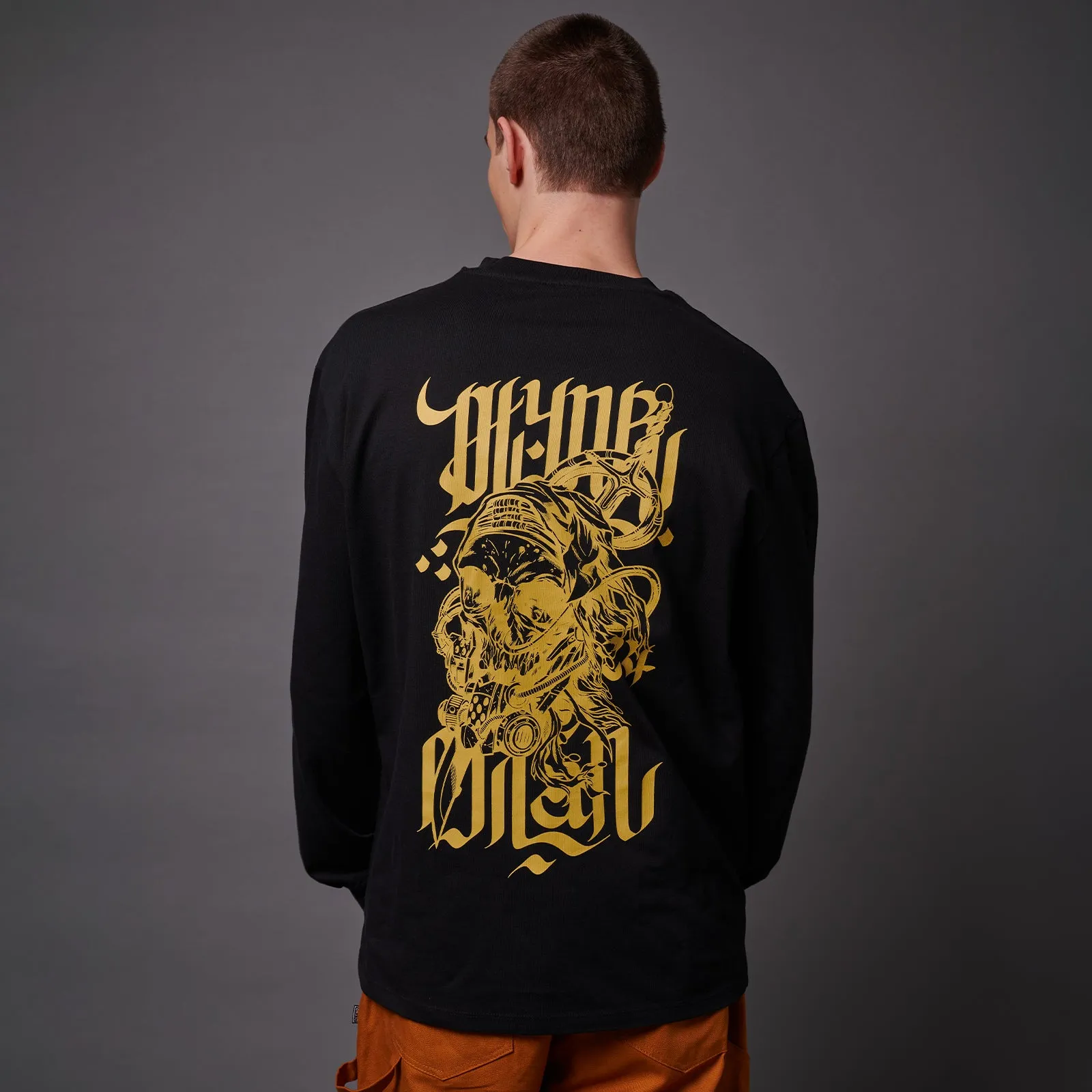 Desert Skull Long Sleeves Tee Black