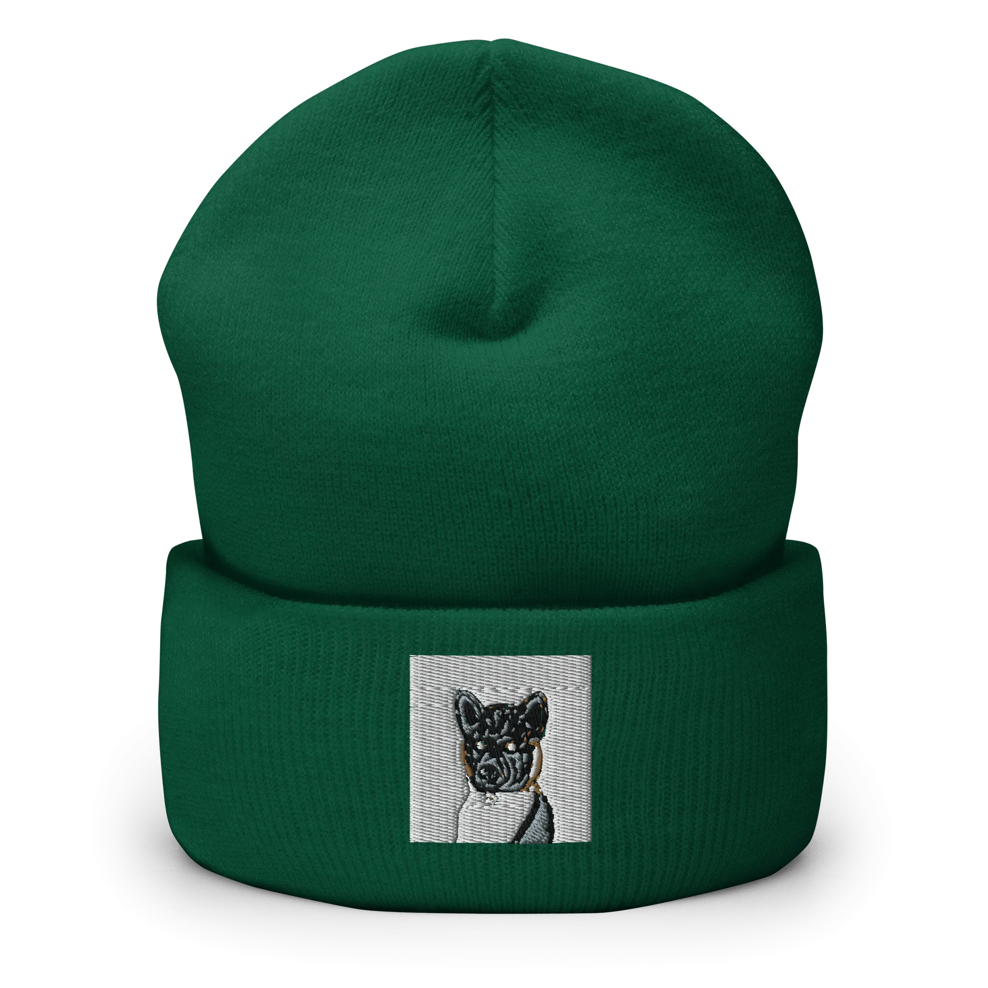 Dog Parent Gift Custom Pet Portrait Embroidery on Beanie Hat