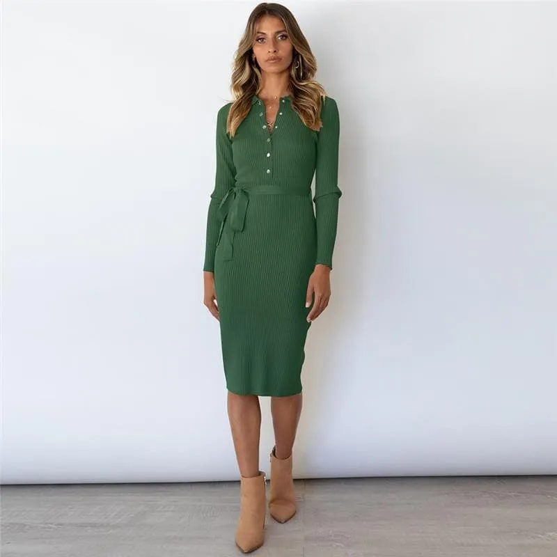 DressBetty - Elegant Sexy Fashion Bandage Sweater Dress