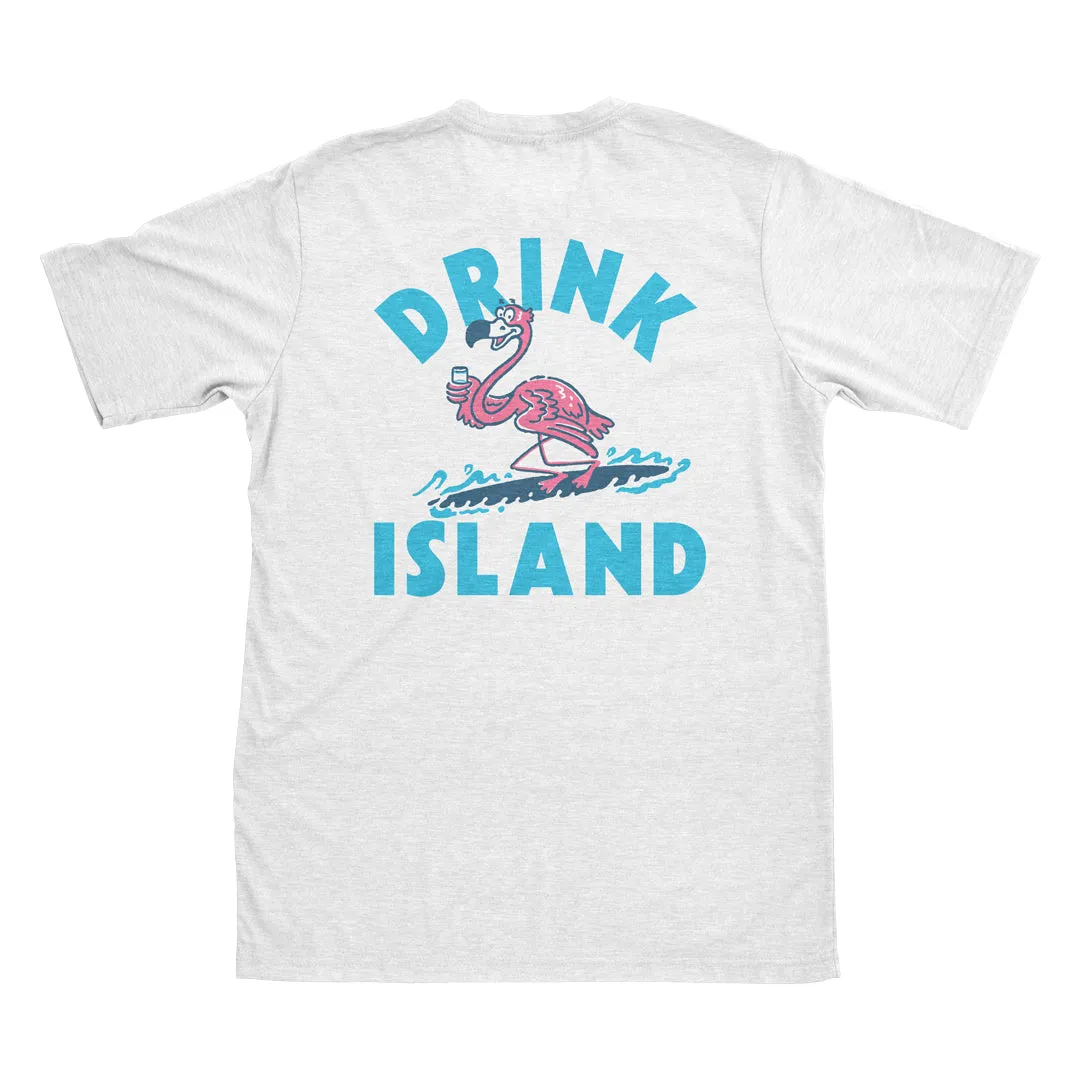 'Drink Island' Flamingo Shirt