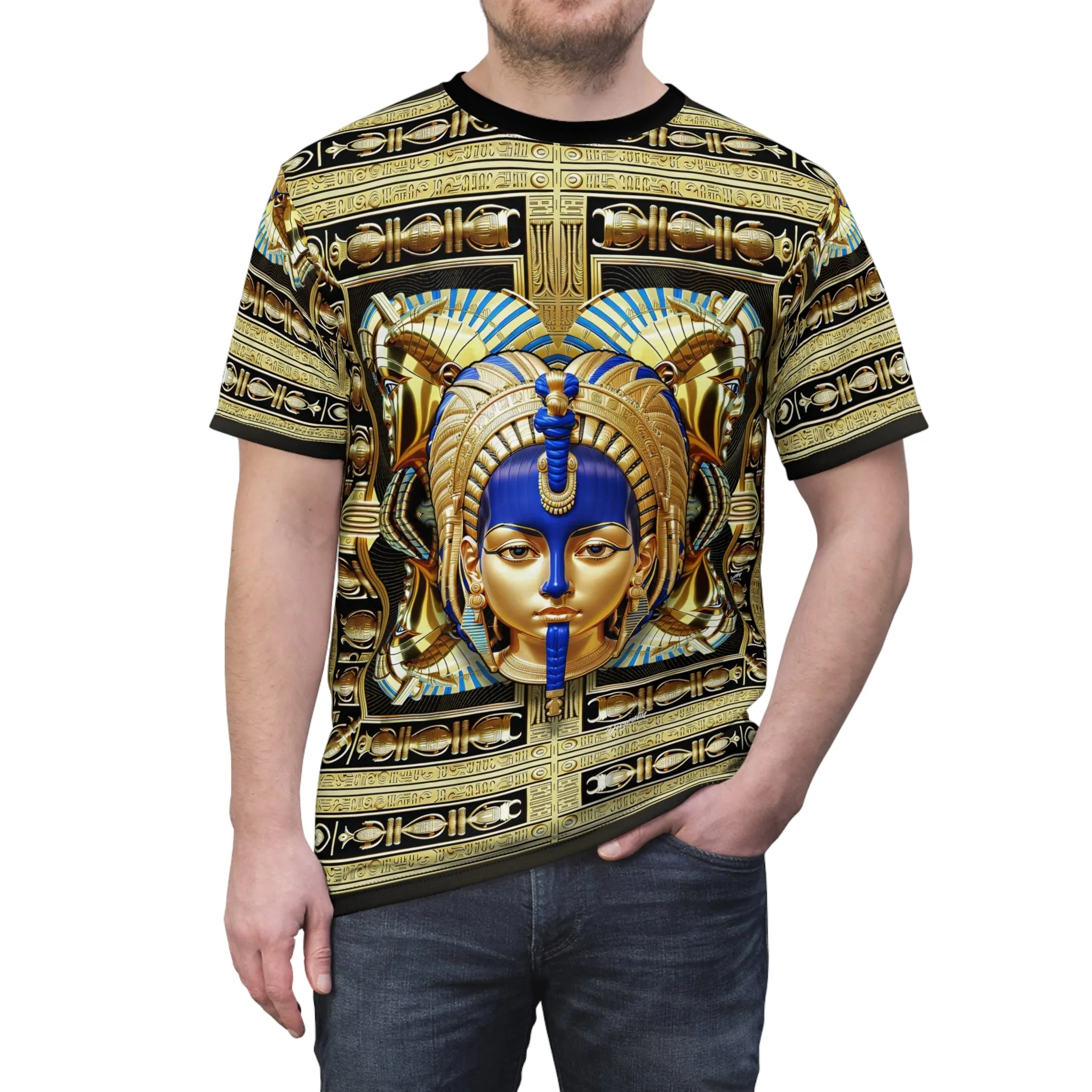 Egyptian Pharaoh T-Shirt Unisex All Over Print Tee Ancient Egyptian Art Unisex T-Shirt  | D20200