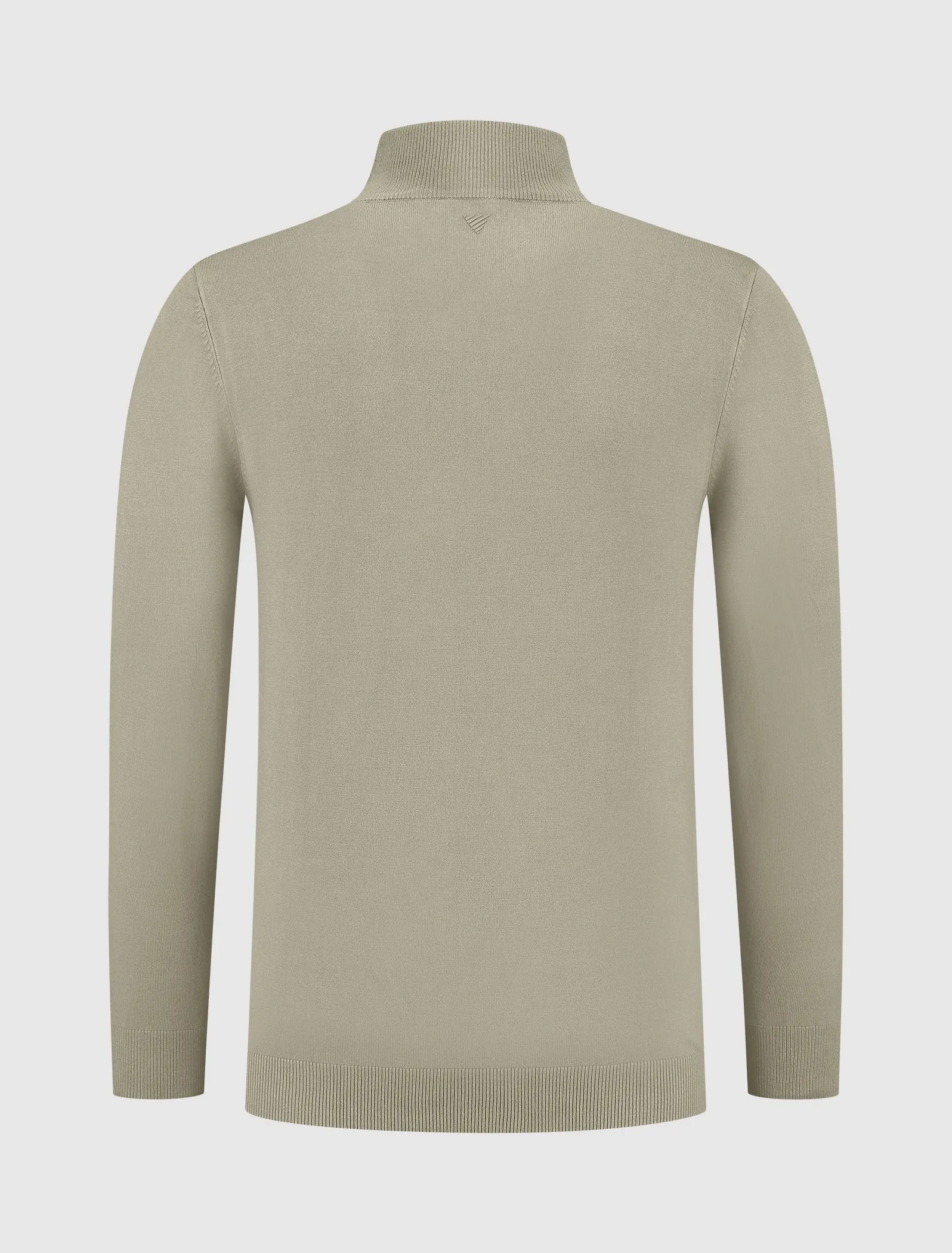 Essential Knitwear Mockneck Sweater | Taupe