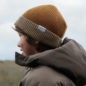 Ezra Beanie | Golden Caramel Oat Mix