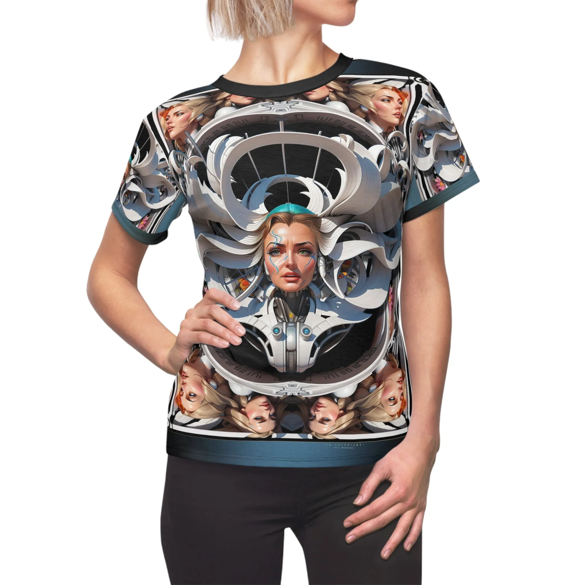 Futuristic Art Unisex T-Shirt All over Print Tee Cosmic Goddesses Unisex T-Shirt | D20203