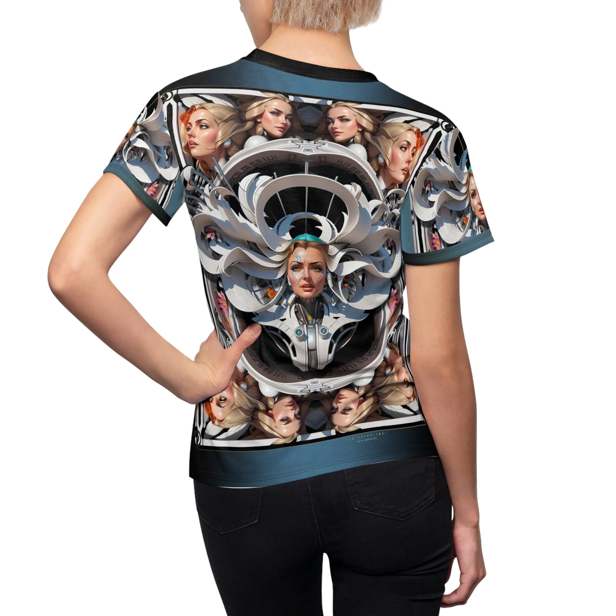 Futuristic Art Unisex T-Shirt All over Print Tee Cosmic Goddesses Unisex T-Shirt | D20203