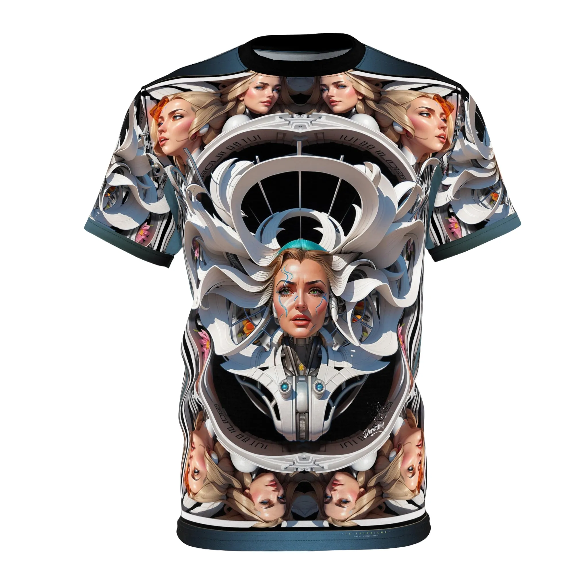 Futuristic Art Unisex T-Shirt All over Print Tee Cosmic Goddesses Unisex T-Shirt | D20203