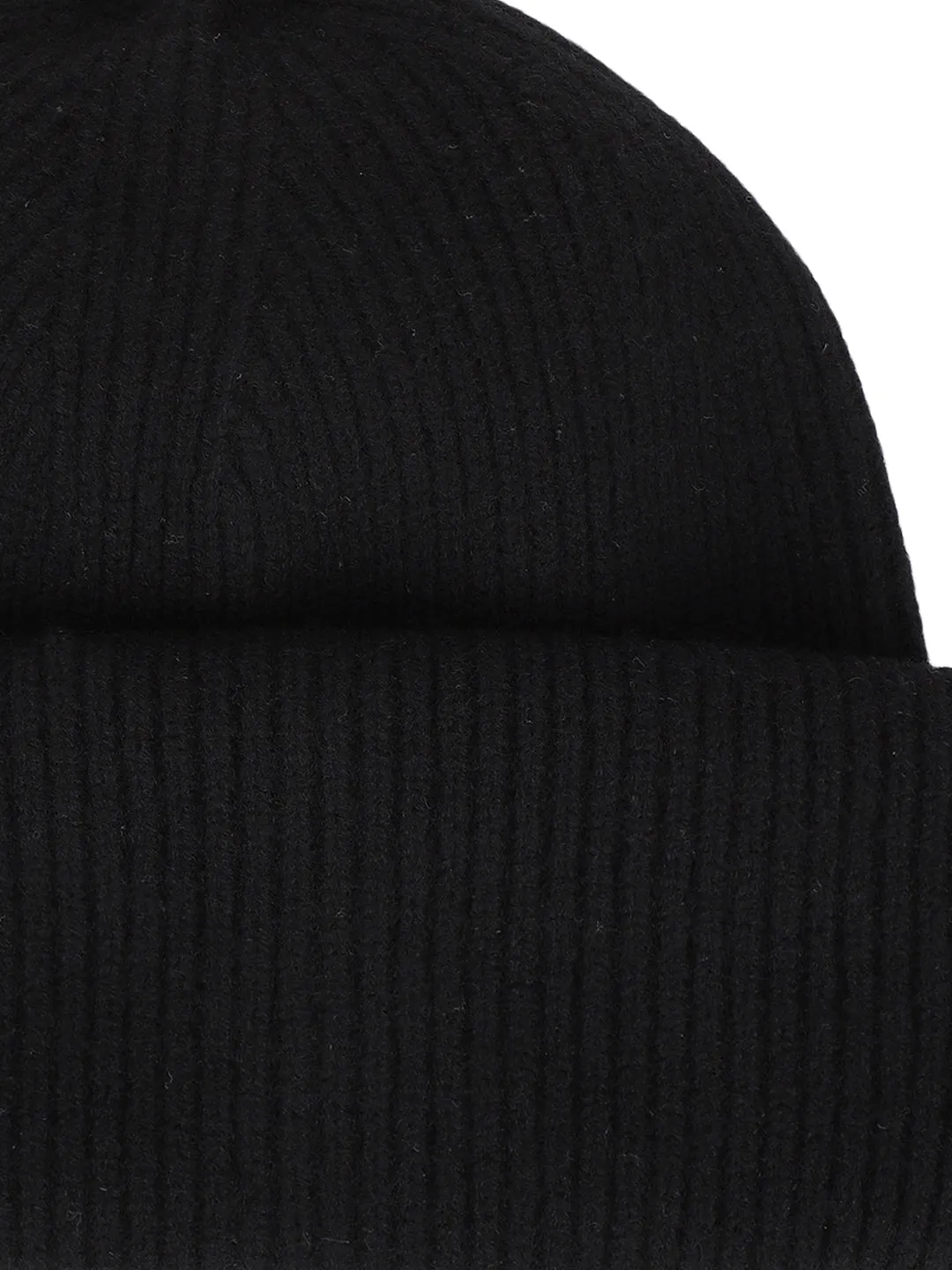 Gant Women Black Solid Beanie Cap