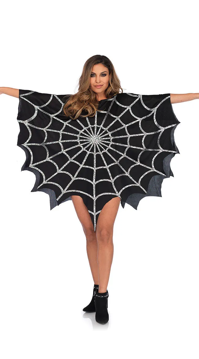 Glitter Web Poncho