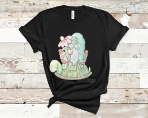 Gnomes & turtle T-Shirt-Green Hat