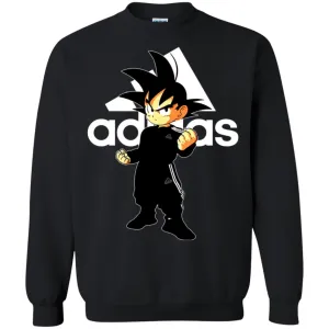 Goku Treding Adidas White T-shirt Crewneck Pullover Sweatshirt