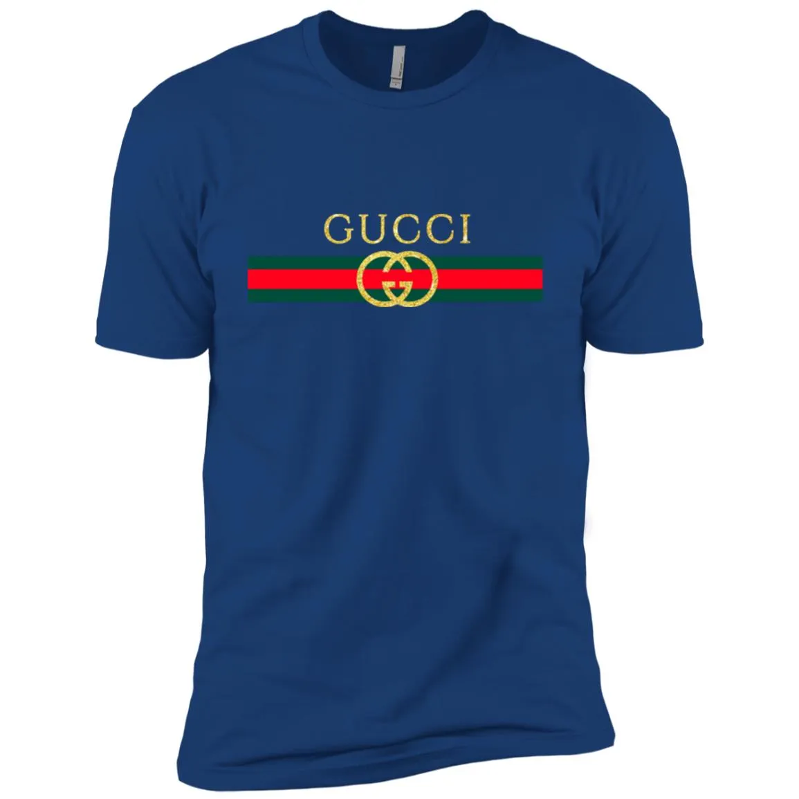 Gucci Logo Vintage Inspired Trend Men Short Sleeve T-Shirt