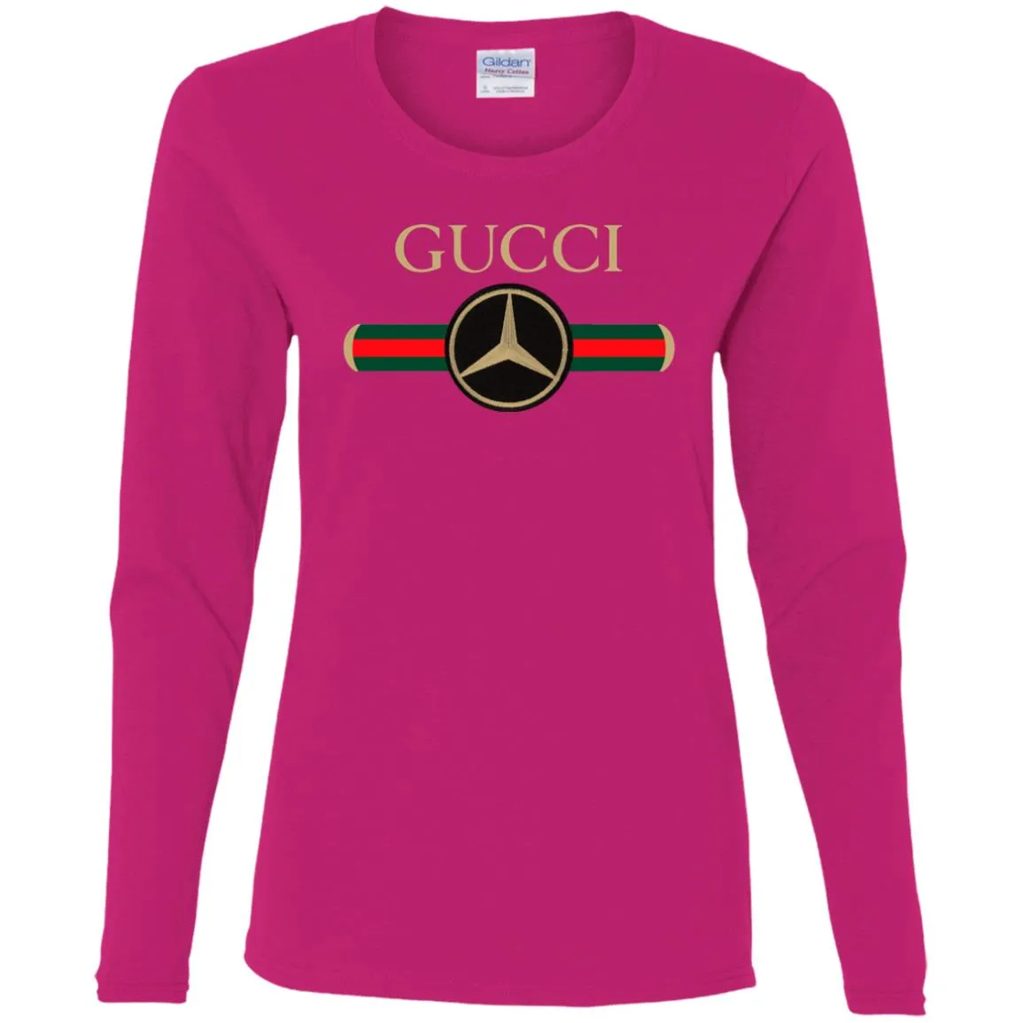 Gucci Mercedes T-shirt Women Long Sleeve Shirt