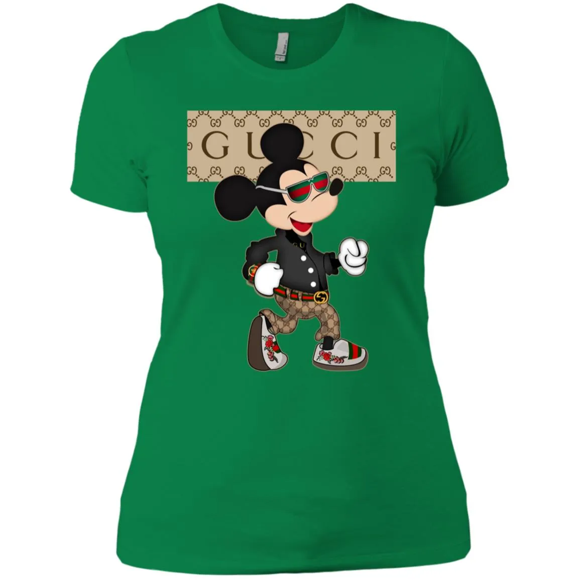 Gucci Shirt Mickey Mouse T-shirt Women Cotton T-Shirt