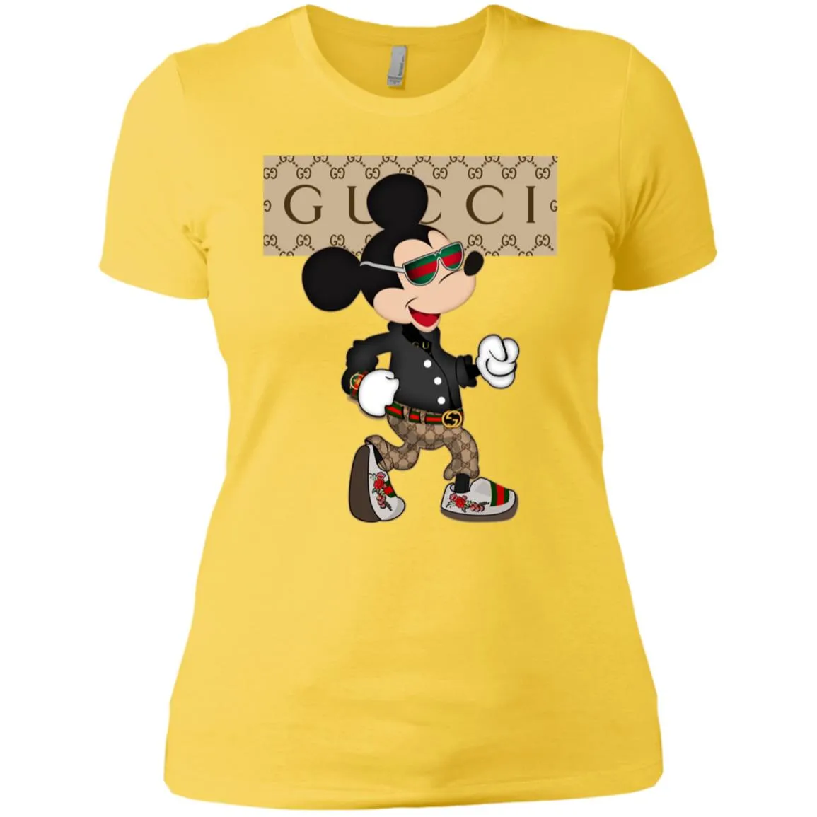 Gucci Shirt Mickey Mouse T-shirt Women Cotton T-Shirt