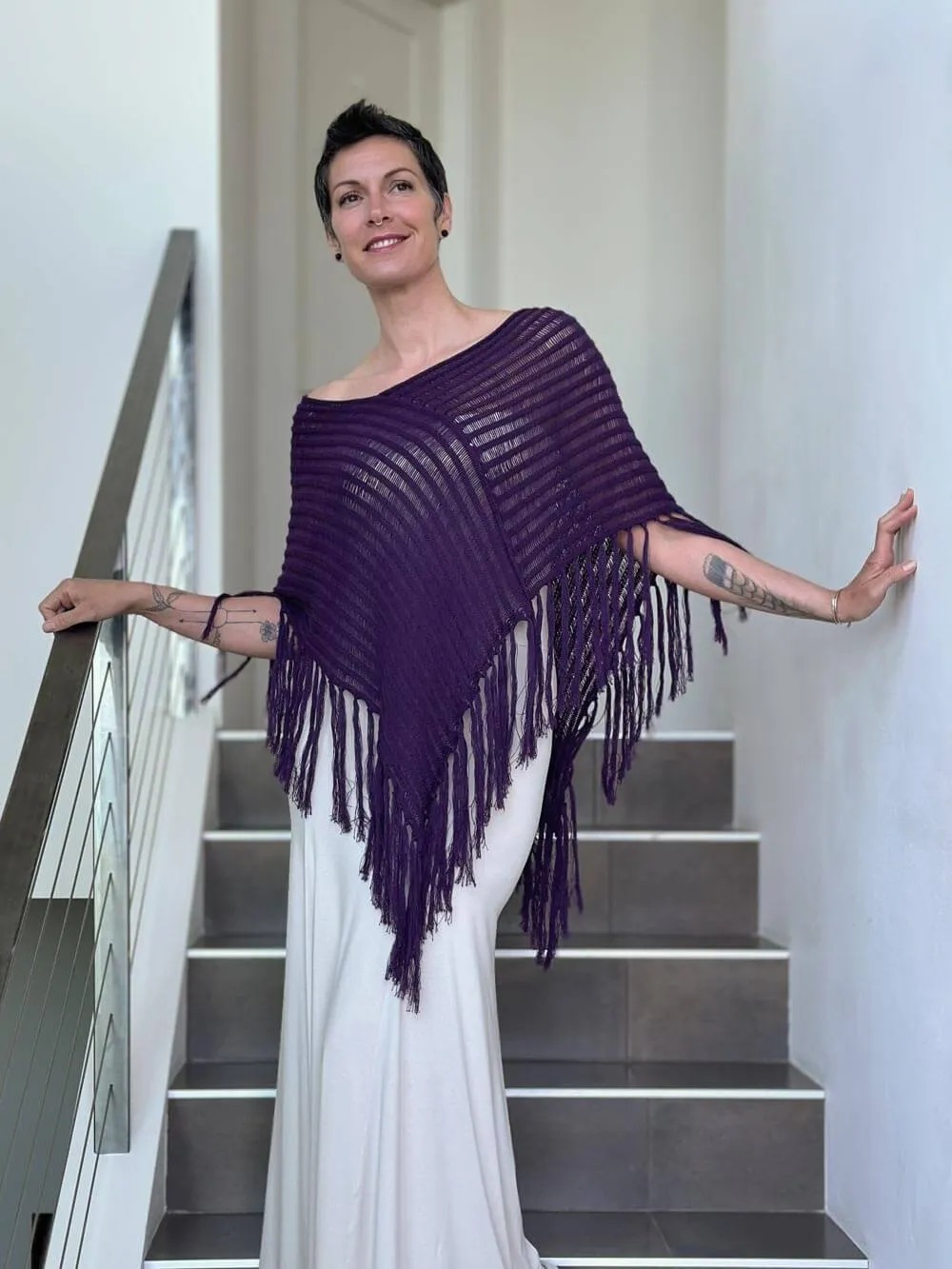 Hand Knit Poncho