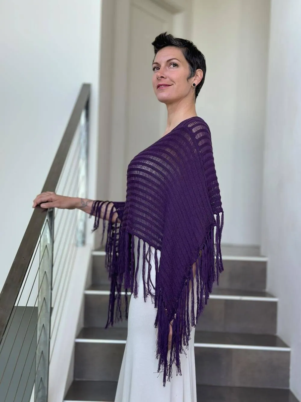 Hand Knit Poncho