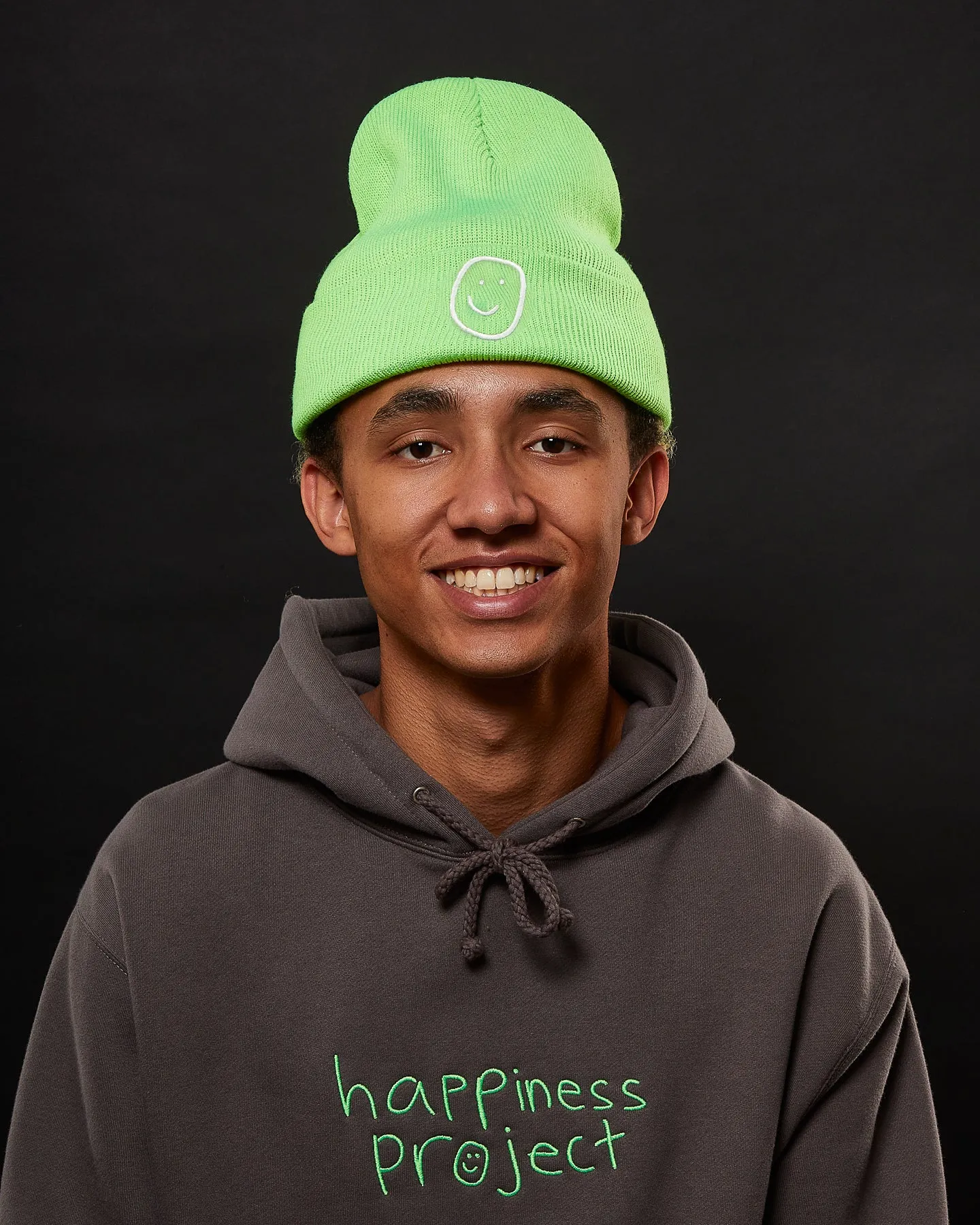 Happiness Beanie - Neon