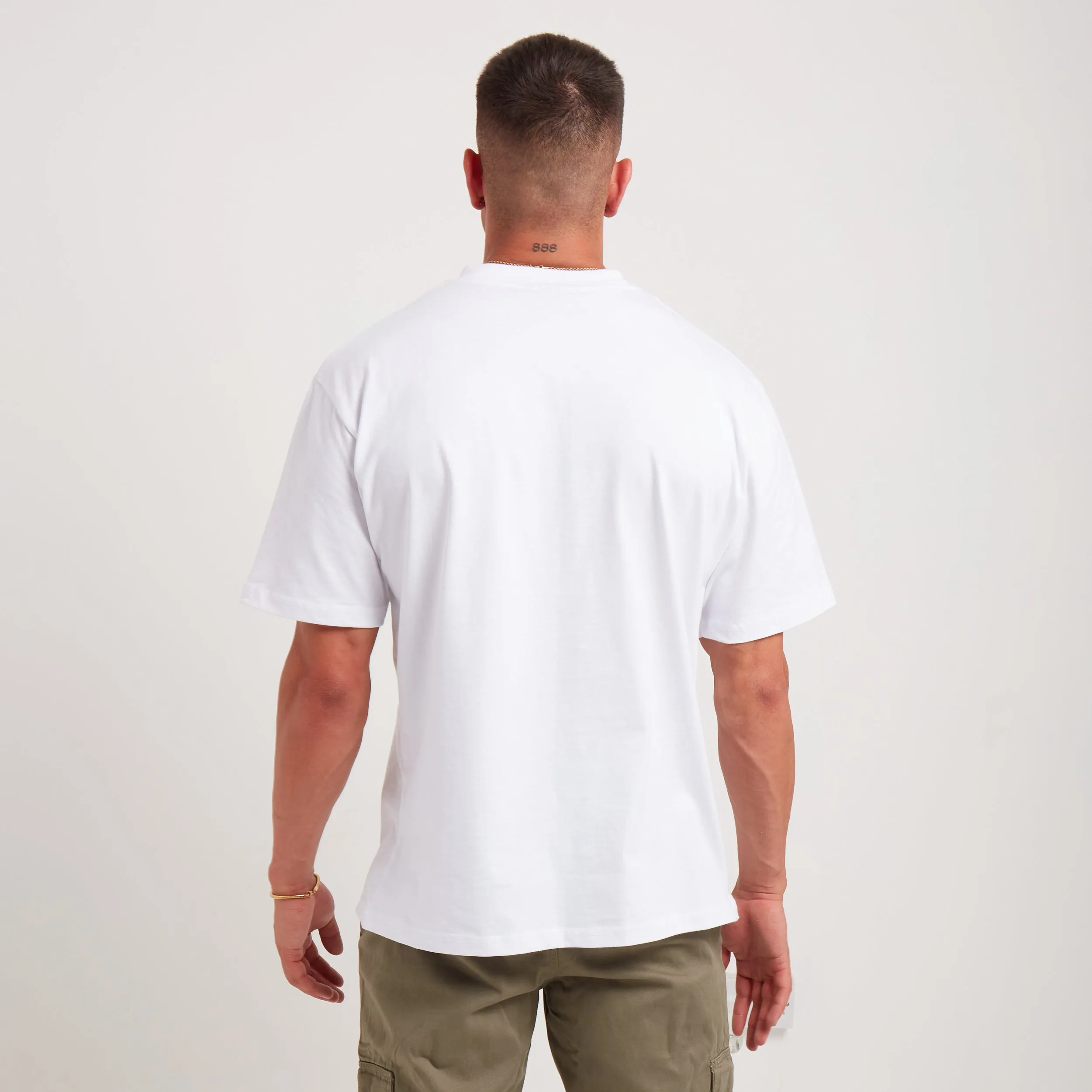 House Of Man HoM Logo T Shirt in White